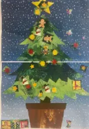 LITALICOジュニア越谷教室/お子さまとクリスマスツリーを作りました！