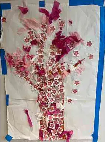 LITALICOジュニア越谷教室/お子さまと桜の木を作りました！