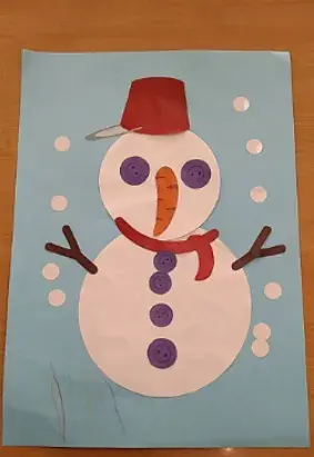 LITALICOジュニア越谷教室/お子さまと雪だるまを作りました！