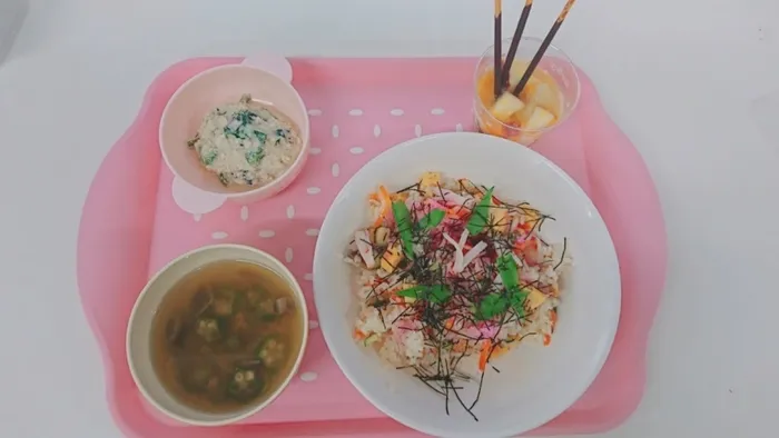 リールスメイト東向島/ひな祭りの給食はプリティーでした。