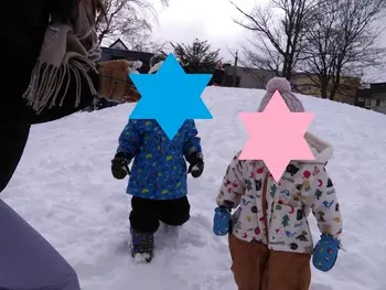 児童発達支援　きっずい～らいふ/新年初🌟雪遊び