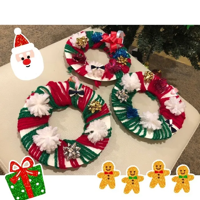 放課後等デイサービス・児童発達支援 みらいジュニア 梅田校/クリスマスリース作り