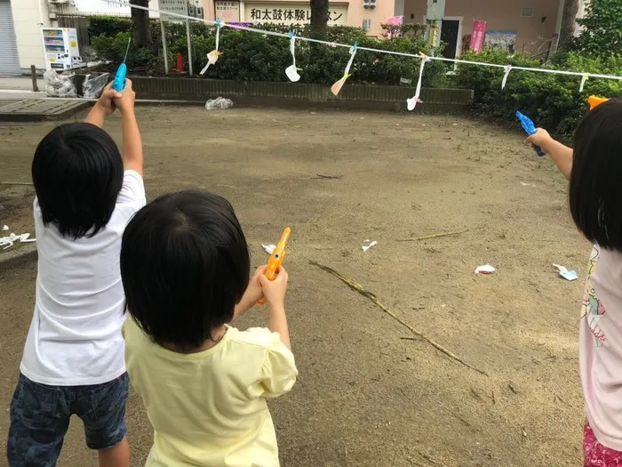 放課後等デイサービス・児童発達支援 みらいジュニア 梅田校/7/20　水あそび☆