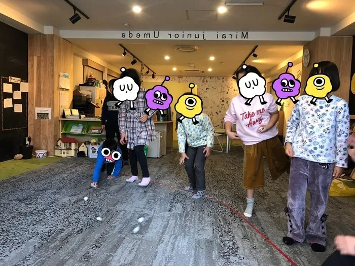 放課後等デイサービス・児童発達支援 みらいジュニア 梅田校/豆まきゲーム