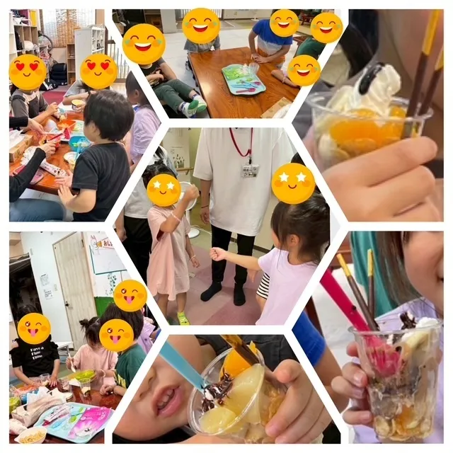放課後等デイサービスまりも/☆ パフェを作ろう！ ☆