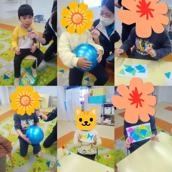 キッズフロンティアⅠ番館/ばくだんゲーム💣と三角パズル🔺