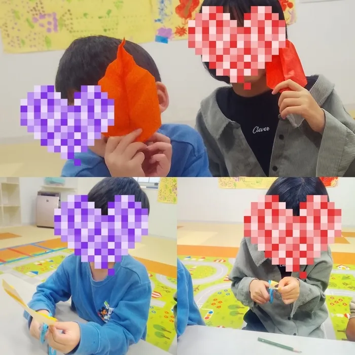 キッズフロンティアⅠ番館/秋の葉っぱをつくろう🍃