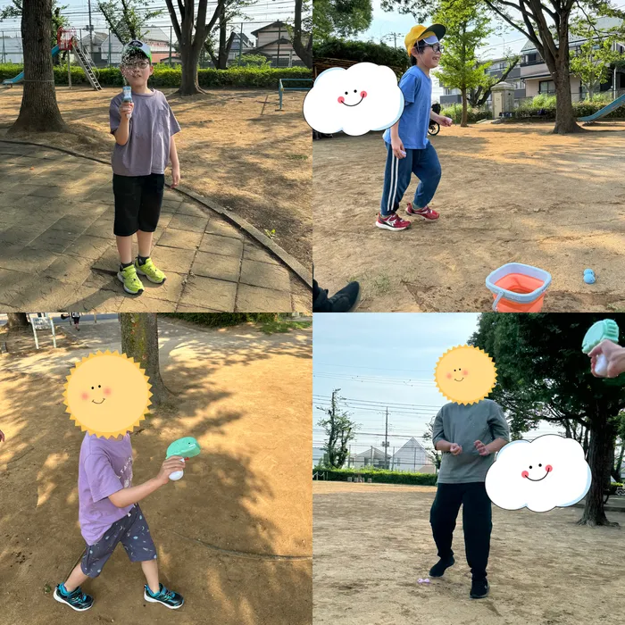 キッズフロンティアⅠ番館/！水爆弾　VS　水鉄砲！