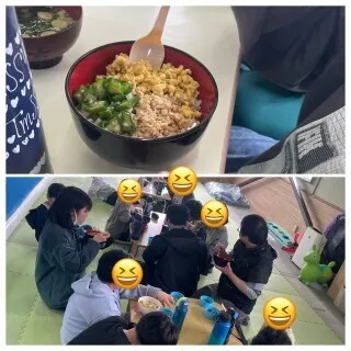 【楽しいイベント盛りだくさん！】　放課後等デイサービスアクティブ/お昼ごはんの日　～三色丼🍽～