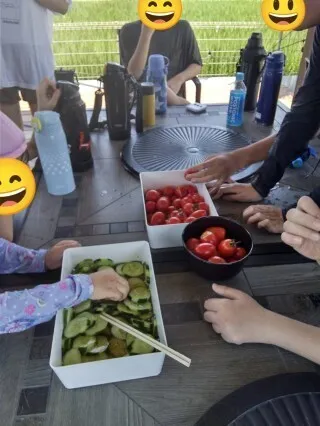 【楽しいイベント盛りだくさん！】　放課後等デイサービスアクティブ/秘密基地🌴夏野菜満喫🥒🍅🥒🍅