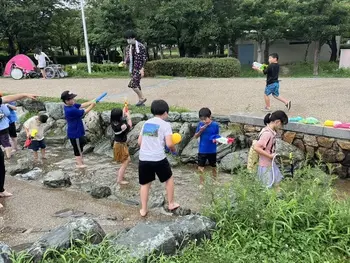 運動療育のはじめのいっぽ　放出教室/公園水遊び
