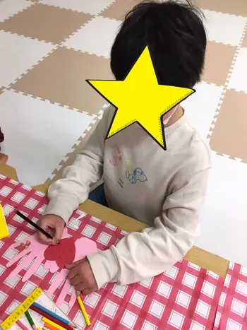 放課後デイサービス toiro 青葉台/バレンタインカードを作りました！
