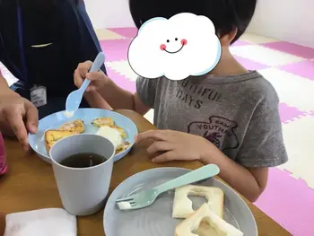 放課後デイサービス toiro 青葉台/フレンチトーストを作りました！