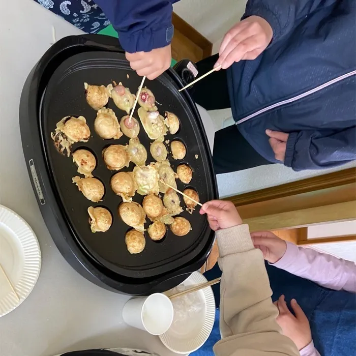 放課後等デイサービス暖母/たこ焼きパーティー🐙𓈒 𓂂𓏸