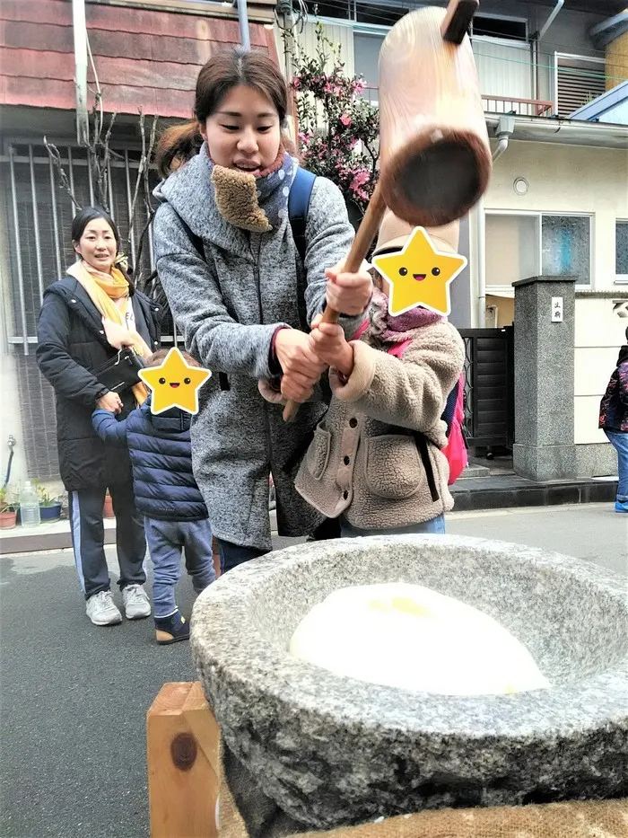 こぱんはうすさくら 大阪阿倍野教室/お餅つき