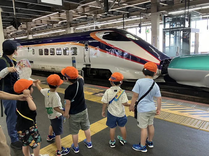 こぱんはうすさくら さいたま土呂教室/大宮駅で新幹線を見たよ！