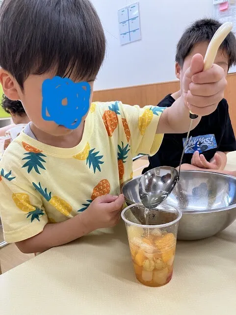 こぱんはうすさくら さいたま土呂教室/おやつのゼリーを作ったよ♪