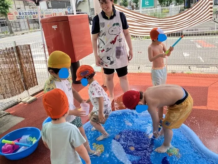 こぱんはうすさくら さいたま土呂教室/水あそびたのしいよ～