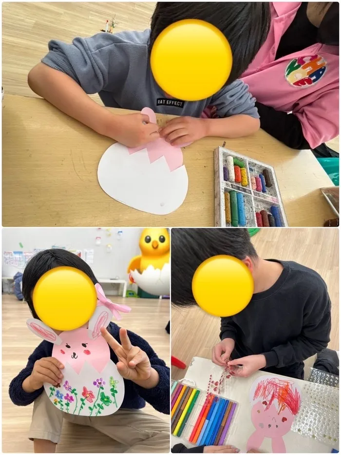 児童発達支援・放課後等デイサービス　ＣＨＡＮＣＥ/イースター🐣制作🩵🩷💛