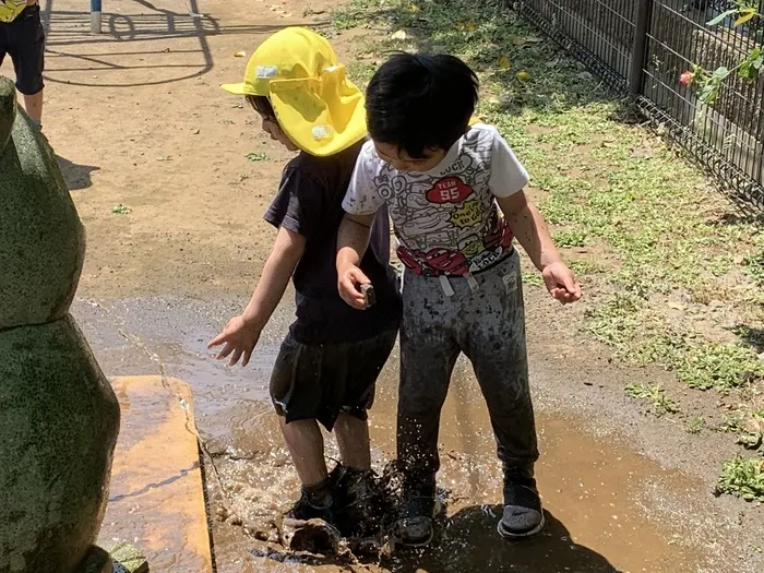 児童発達支援元気キッズ朝霞教室/泥んこ遊び