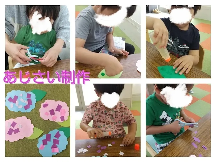 おもちゃ箱つくば南/あじさい制作