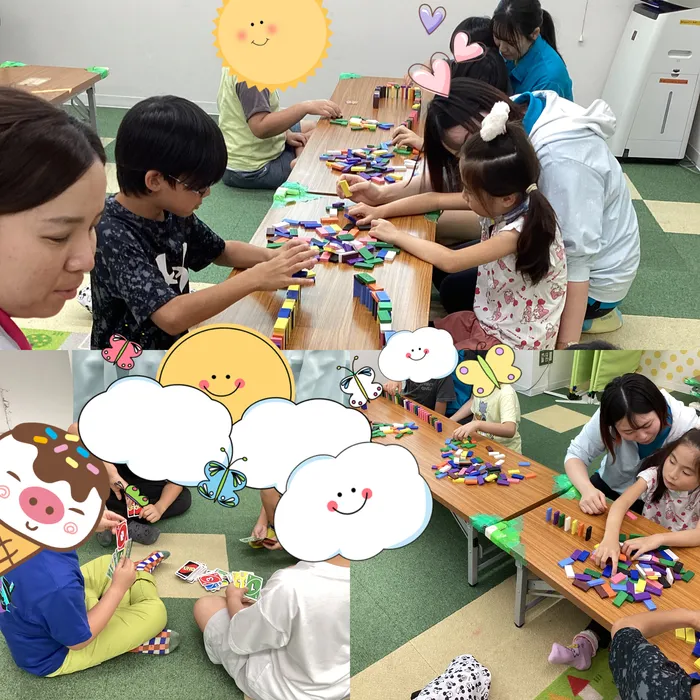 キッズフロンティア Ⅱ番館　幼児クラス/🟥🟨UNO･ドミノ並べ🟩🟦