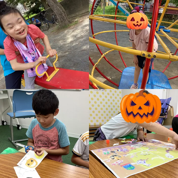 キッズフロンティア Ⅱ番館　幼児クラス/公園🎃ハロウィン製作