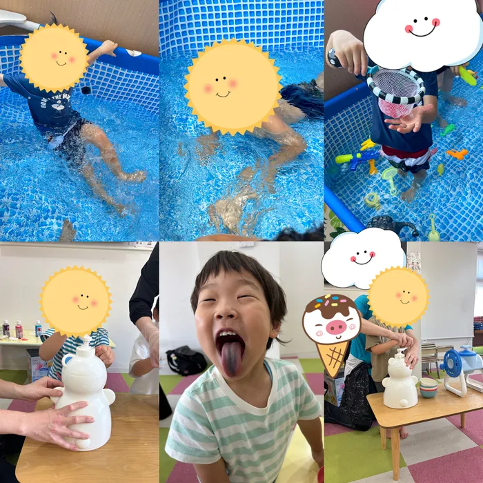 キッズフロンティア Ⅱ番館　幼児クラス/プール⭐かき氷作り