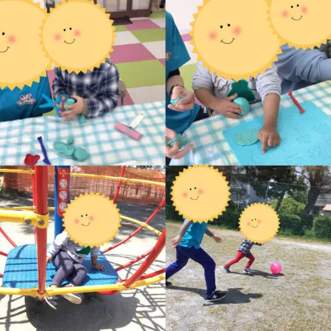 キッズフロンティア Ⅱ番館　幼児クラス/公園🍀粘土