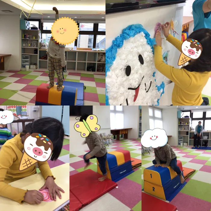 キッズフロンティア Ⅱ番館　幼児クラス/とび箱じゃーんぷ！