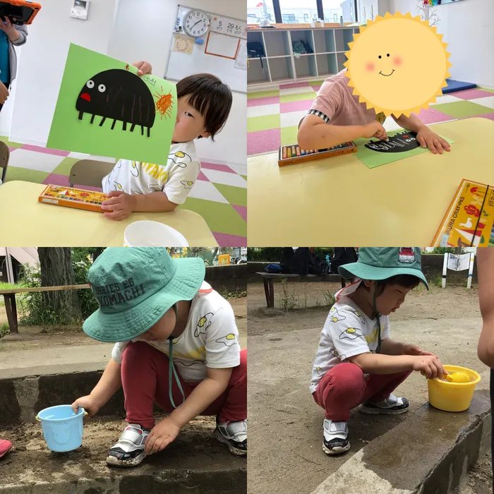 キッズフロンティア Ⅱ番館　幼児クラス/⭐ぐるぐる公園・ダンゴムシ製作⭐