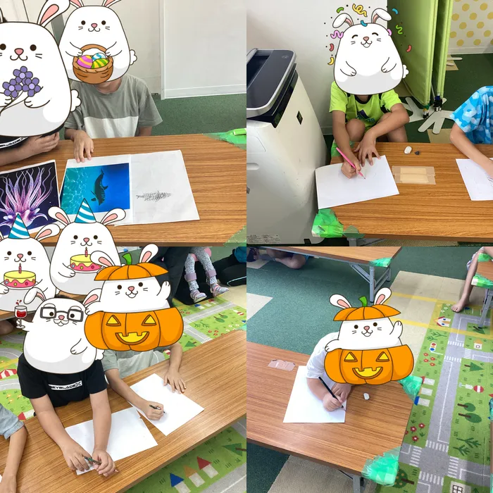 キッズフロンティア Ⅱ番館　幼児クラス/おえかき/クイズ