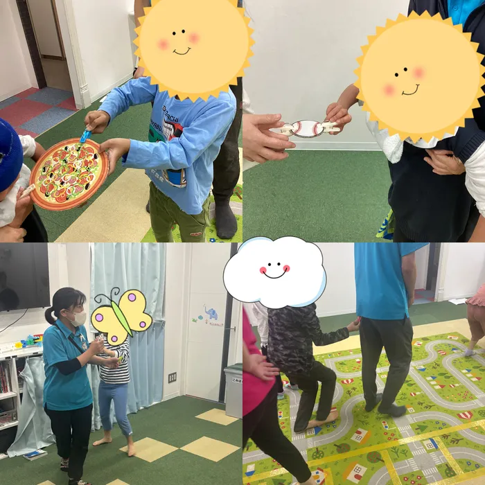 キッズフロンティア Ⅱ番館　幼児クラス/洗濯ばさみリレー🧷🏃‍♂️
