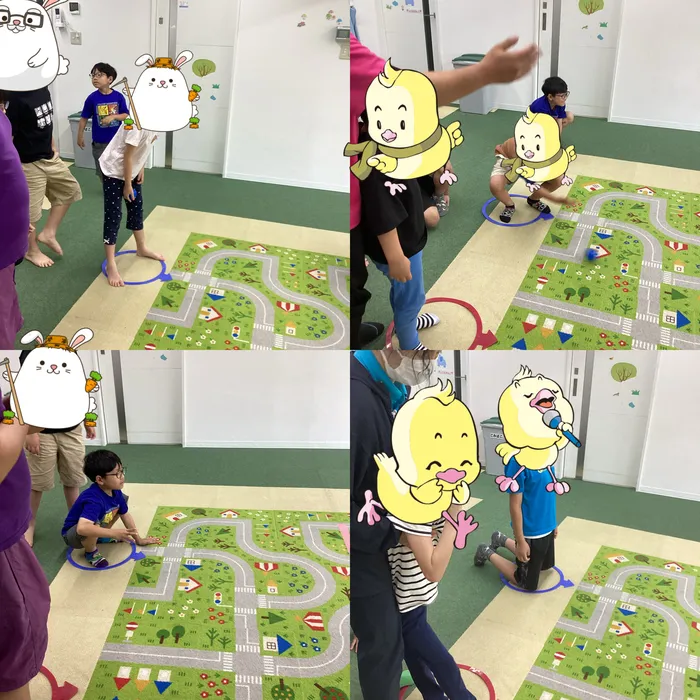 キッズフロンティア Ⅱ番館　幼児クラス/ボールストップゲーム🏐