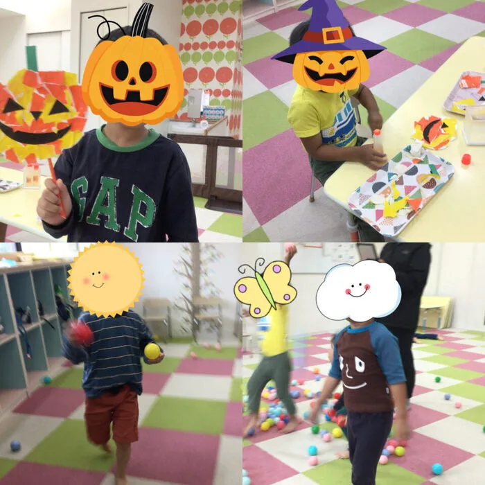 キッズフロンティア Ⅱ番館　幼児クラス/ジャックオランタン製作🎃