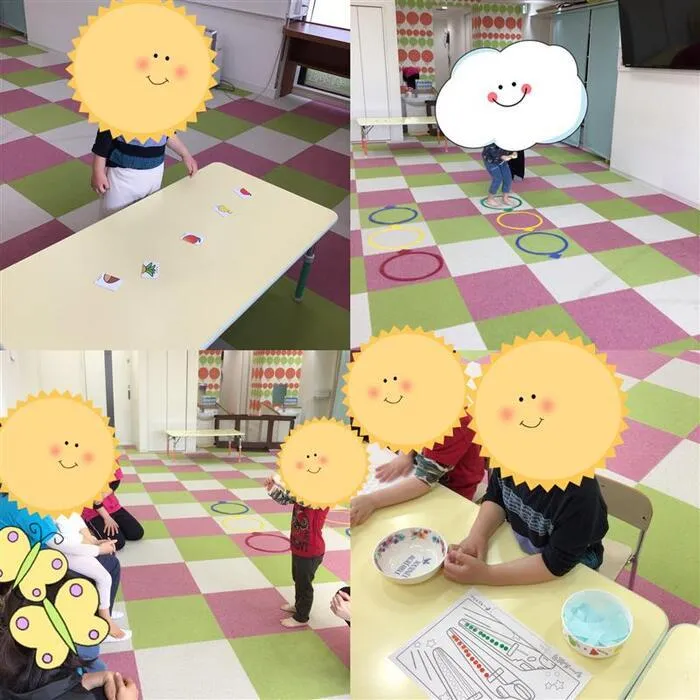 キッズフロンティア Ⅱ番館　幼児クラス/⭐カードマッチング・シール貼り⭐