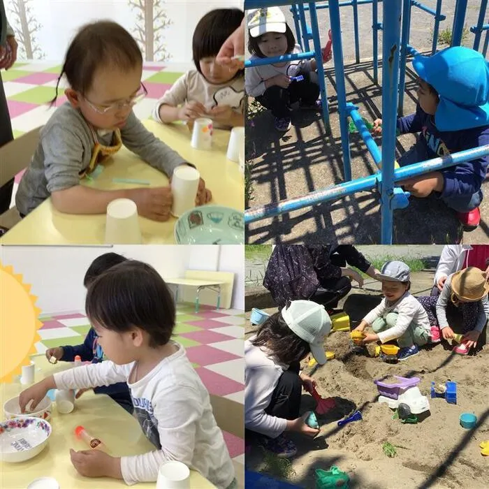 キッズフロンティア Ⅱ番館　幼児クラス/⭐三角公園・ロケット作り🚀⭐