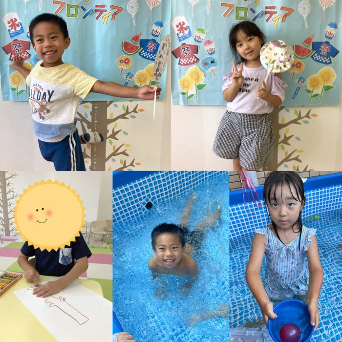 キッズフロンティア Ⅱ番館　幼児クラス/🦀プール・アルミホイル風船作り🎈