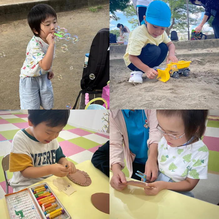 キッズフロンティア Ⅱ番館　幼児クラス/公園・ハリネズミさん制作✂️