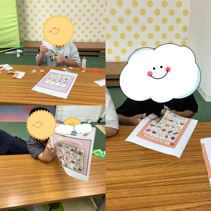キッズフロンティア Ⅱ番館　幼児クラス/🍂秋のビンゴ🍠🎯