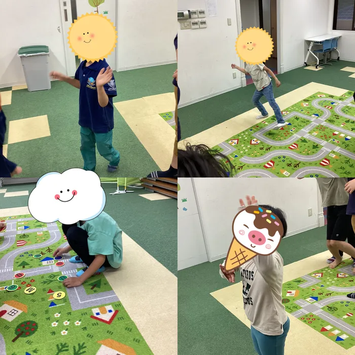 キッズフロンティア Ⅱ番館　幼児クラス/ひっくりかえし競争