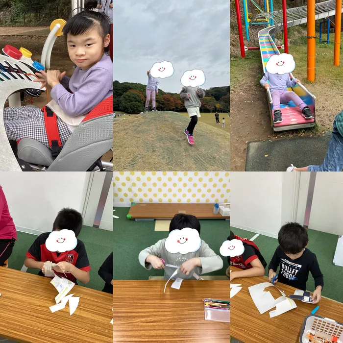 キッズフロンティア Ⅱ番館　幼児クラス/公園＆ペーパークラフト✂