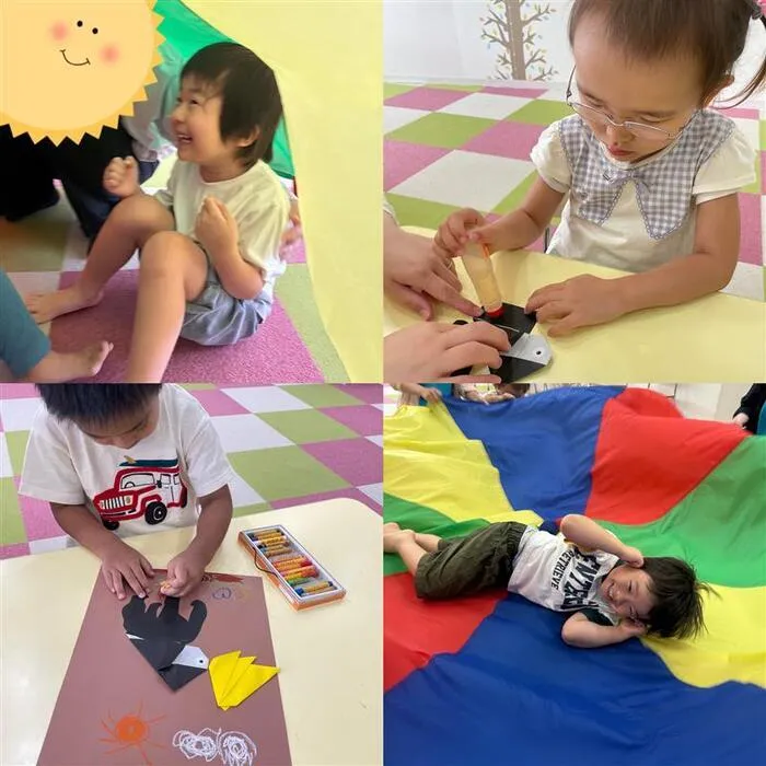 キッズフロンティア Ⅱ番館　幼児クラス/🌈パラバルーン・ゴリラ🦍♪