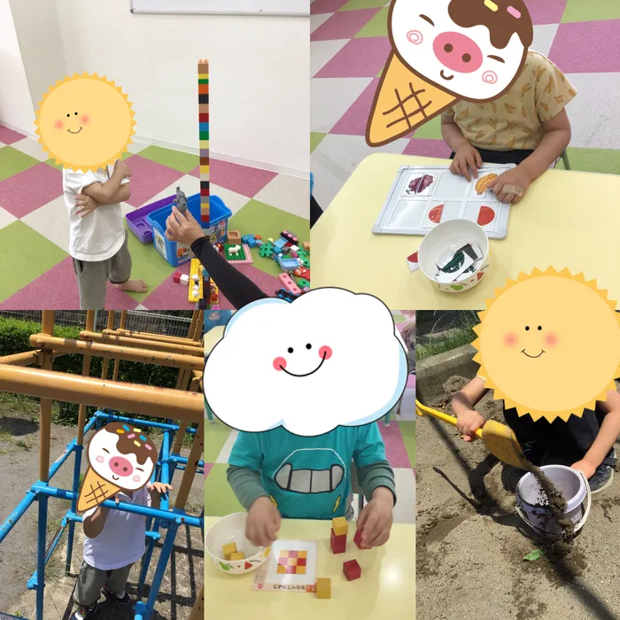 キッズフロンティア Ⅱ番館　幼児クラス/三角公園、指先の活動