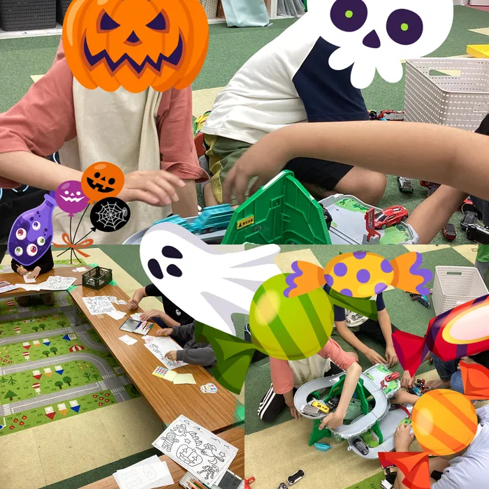 キッズフロンティア Ⅱ番館　幼児クラス/ハロウィン壁面🎃