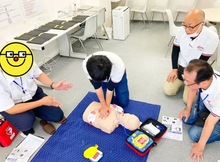アプレ豊中緑丘/救急救命講習　AEDの使い方と心肺蘇生法