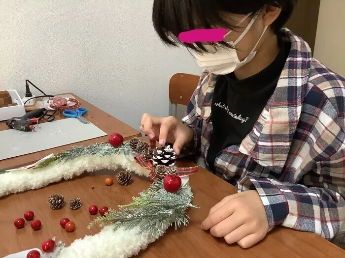 放課後等デイサービス　SAKURA　kids’/クリスマス・リース⑦