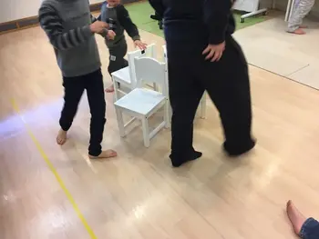 ジュニアスクール　虹の橋フレンズ　瑞穂教室/椅子取りゲームをしたよ！
