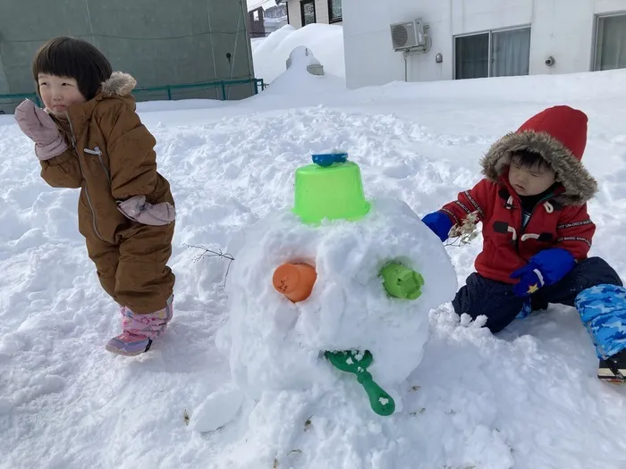 児童発達支援事業所　あった中央/大きな雪だるまが出現⁉