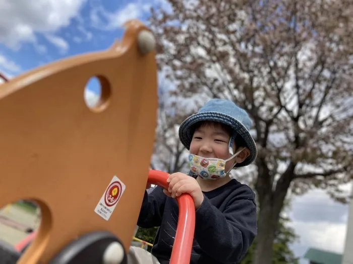 児童発達支援事業所　あった中央/公園に桜が咲いていました🌸